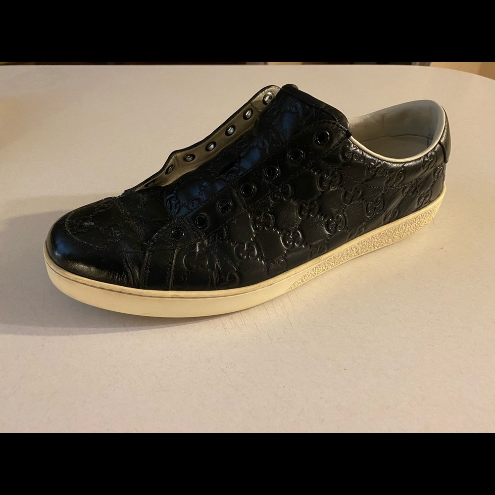 Black Gucci sneakers